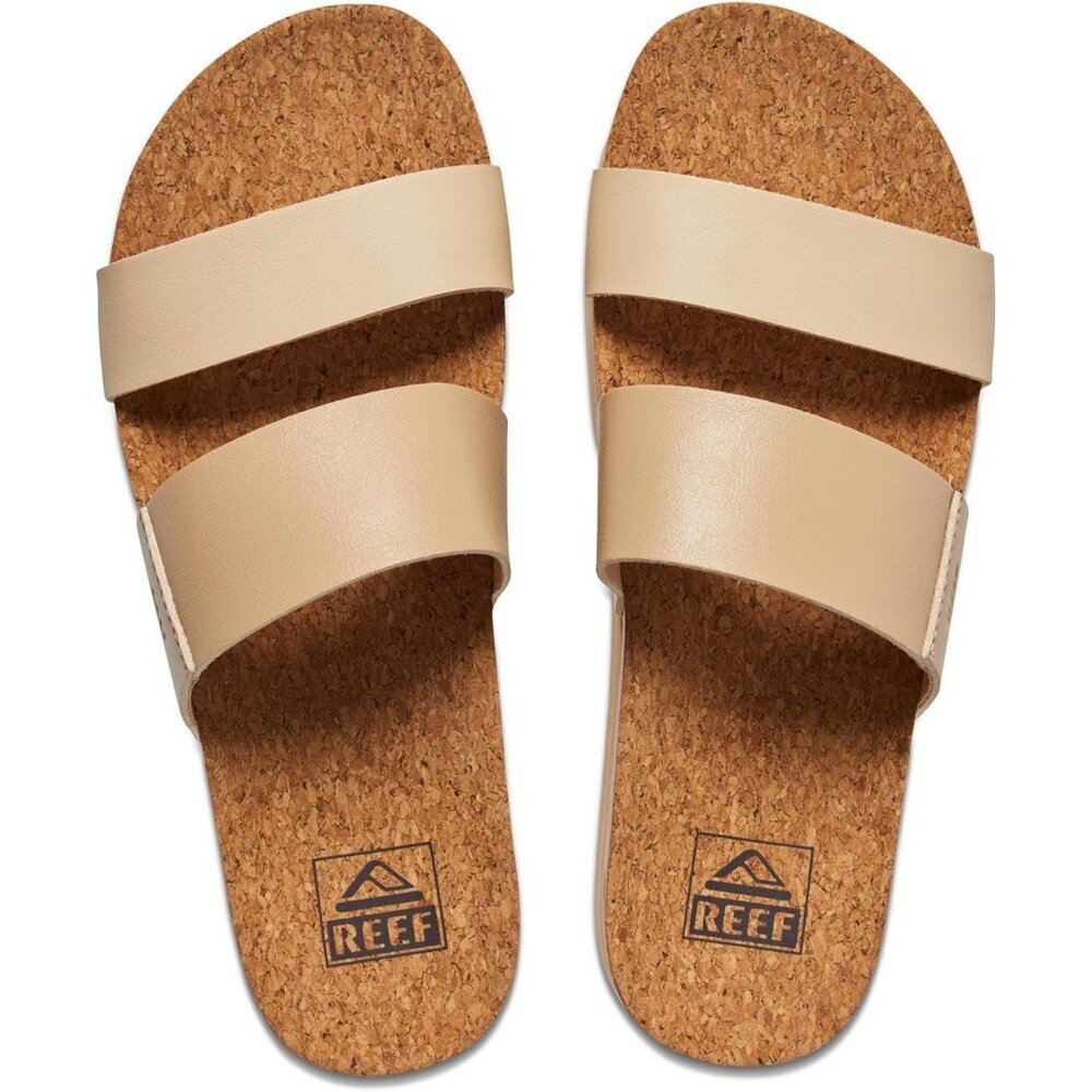 Women's Slide Sandal Oasis Duo Open Toe Slip-on Hi Platform Heel Double Strap - Picture 4 of 7